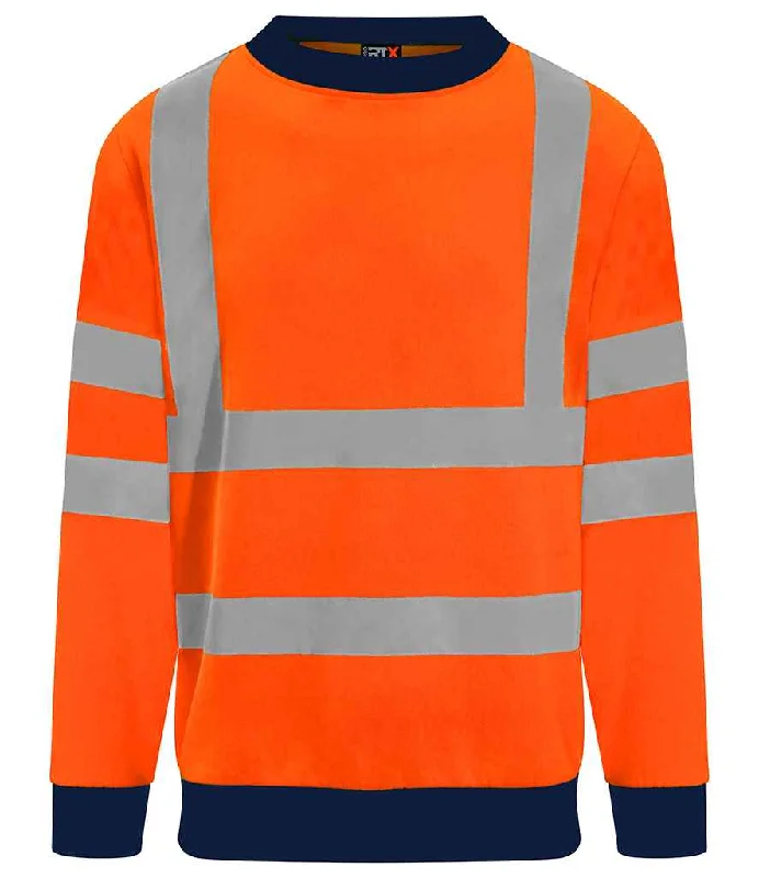 Pro RTX High Visibility Two Tone Sweatshirt | Orange/Navy