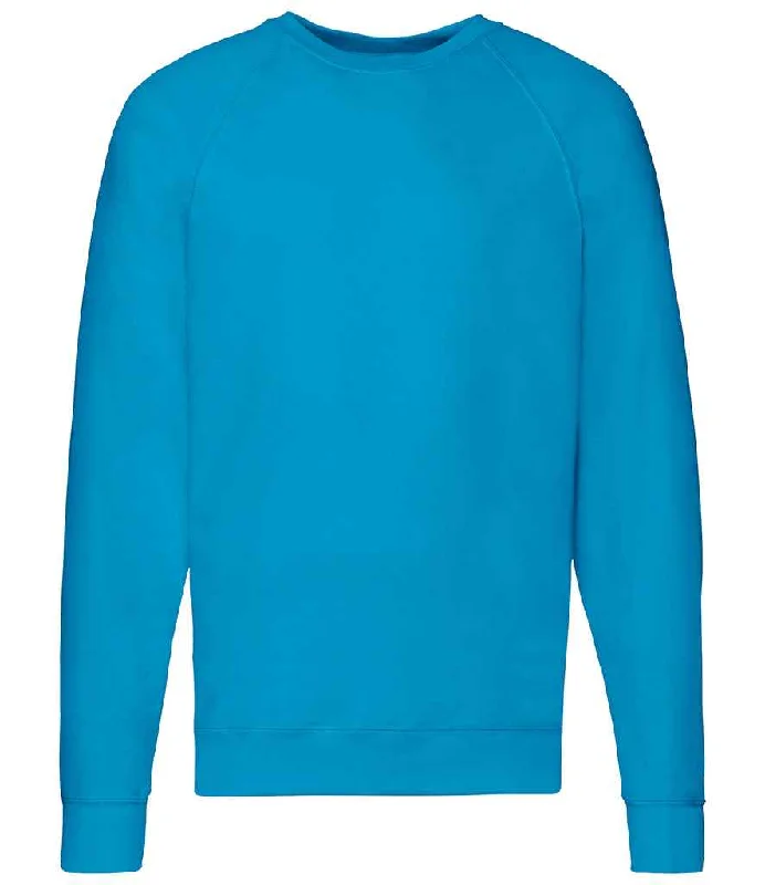 Fruit of the Loom Lightweight Raglan Sweatshirt | Azure