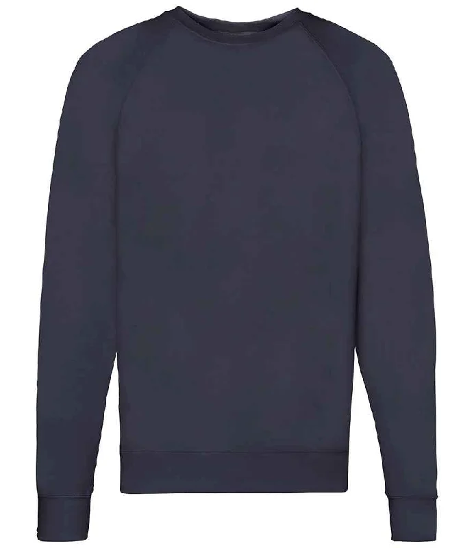 Fruit of the Loom Lightweight Raglan Sweatshirt | Deep Navy