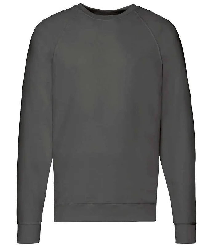 Fruit of the Loom Lightweight Raglan Sweatshirt | Light Graphite