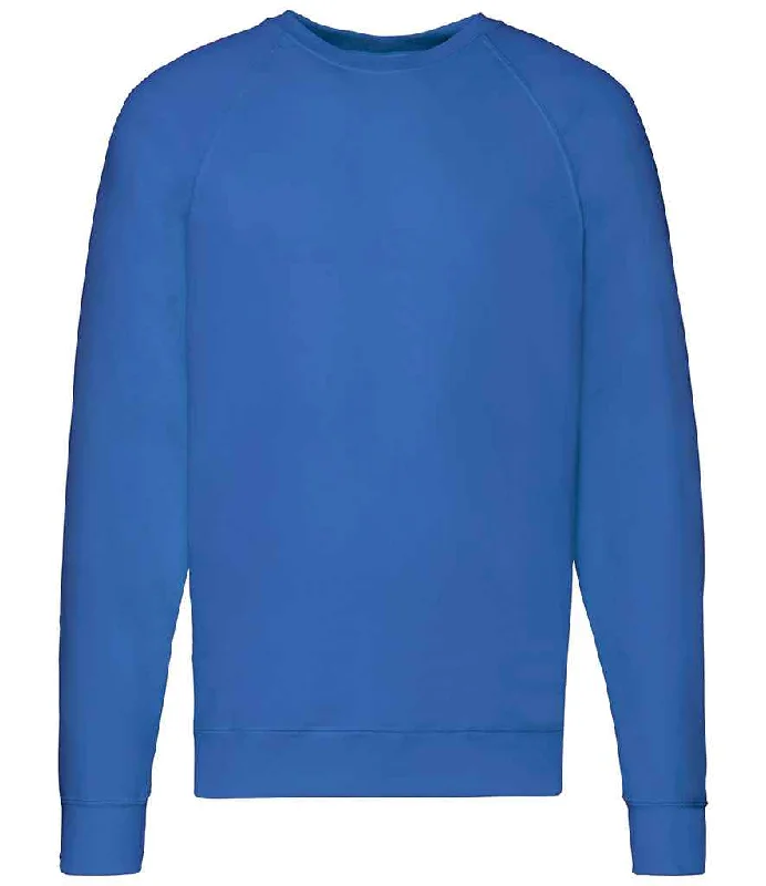 Fruit of the Loom Lightweight Raglan Sweatshirt | Royal Blue