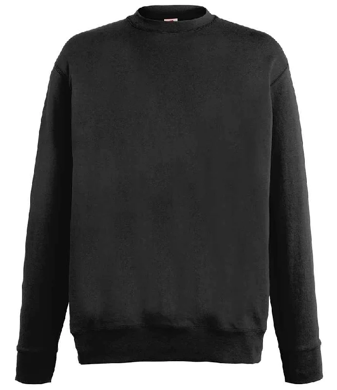 Fruit of the Loom Lightweight Drop Shoulder Sweatshirt | Black