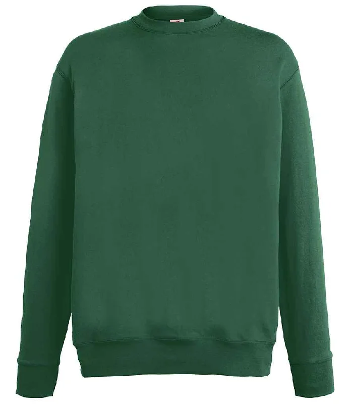 Fruit of the Loom Lightweight Drop Shoulder Sweatshirt | Bottle Green