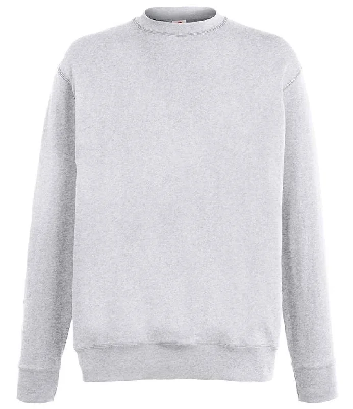 Fruit of the Loom Lightweight Drop Shoulder Sweatshirt | Heather Grey