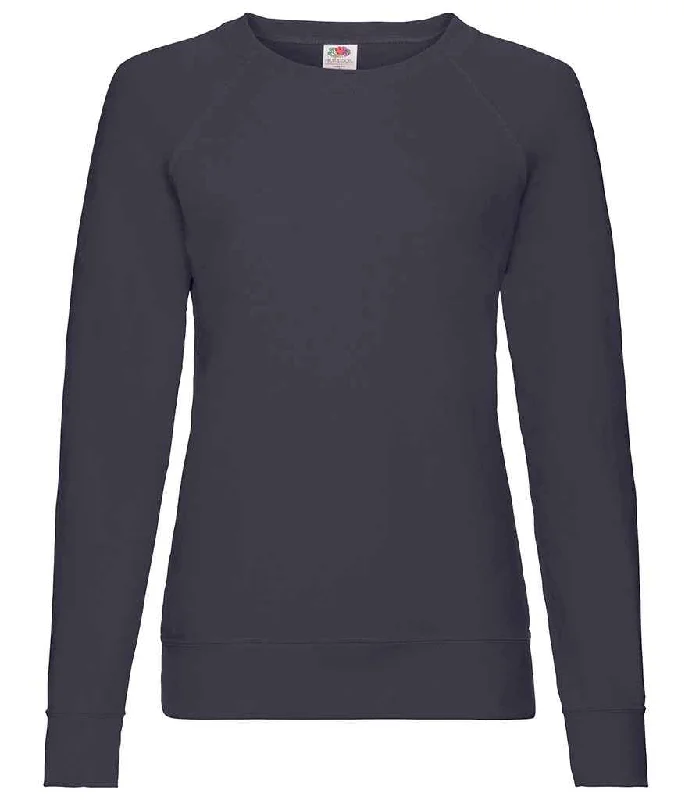 Fruit of the Loom Lady Fit Lightweight Raglan Sweatshirt | Deep Navy