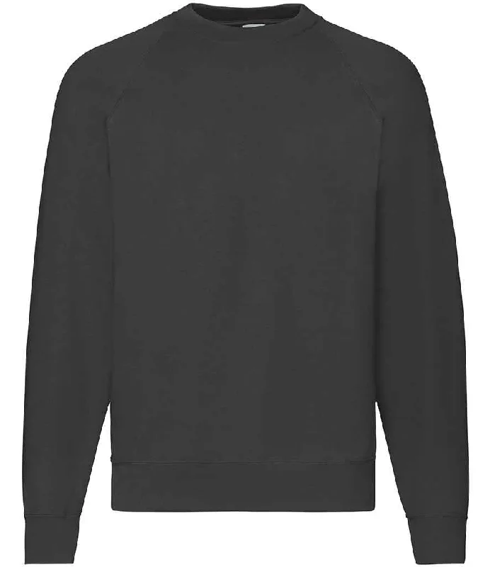 Fruit of the Loom Classic Raglan Sweatshirt | Black