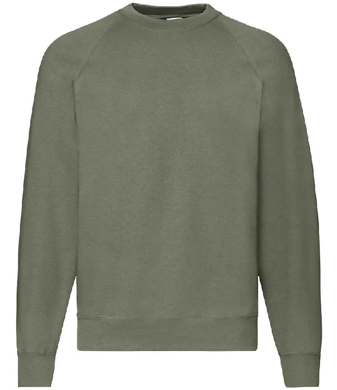 Fruit of the Loom Classic Raglan Sweatshirt | Classic Olive