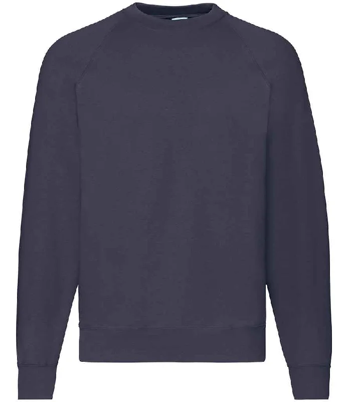 Fruit of the Loom Classic Raglan Sweatshirt | Deep Navy