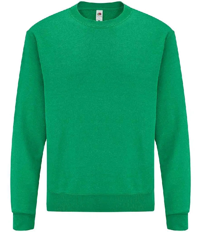 Fruit of the Loom Classic Drop Shoulder Sweatshirt | Heather Green