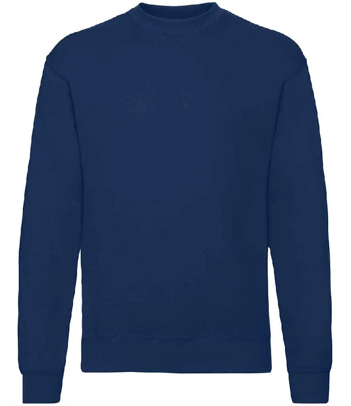 Fruit of the Loom Classic Drop Shoulder Sweatshirt | Navy