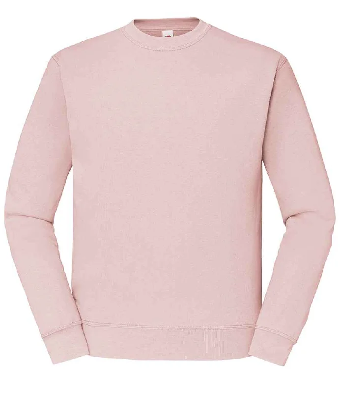 Fruit of the Loom Classic Drop Shoulder Sweatshirt | Powder Rose