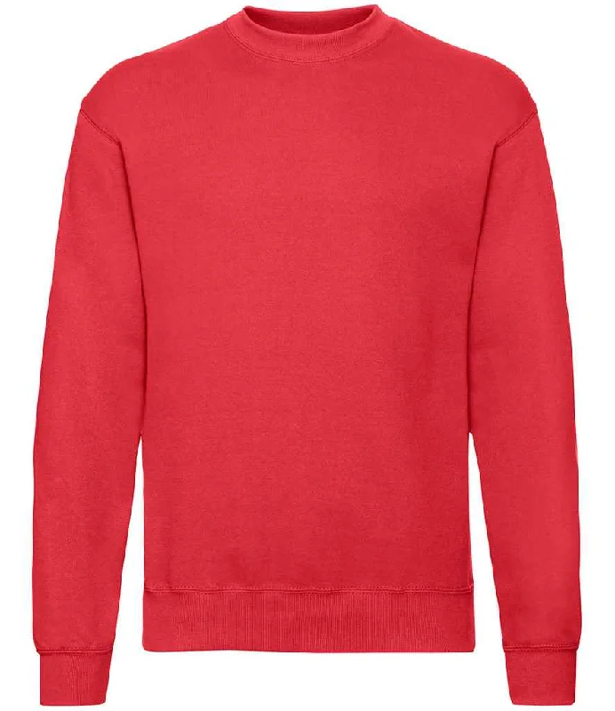 Fruit of the Loom Classic Drop Shoulder Sweatshirt | Red