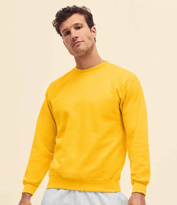 Fruit of the Loom Classic Drop Shoulder Sweatshirt | Sunflower