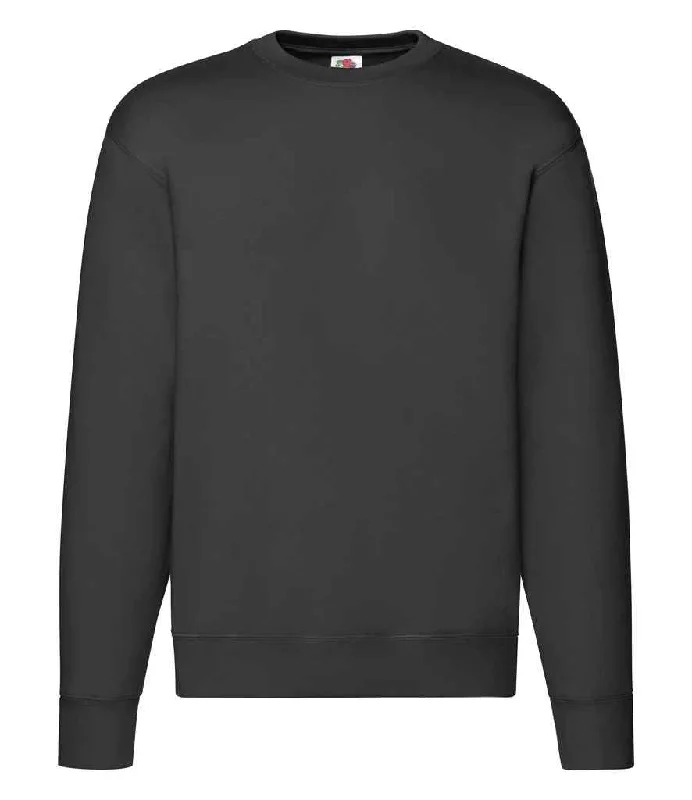 Fruit of the Loom Premium Drop Shoulder Sweatshirt | Black