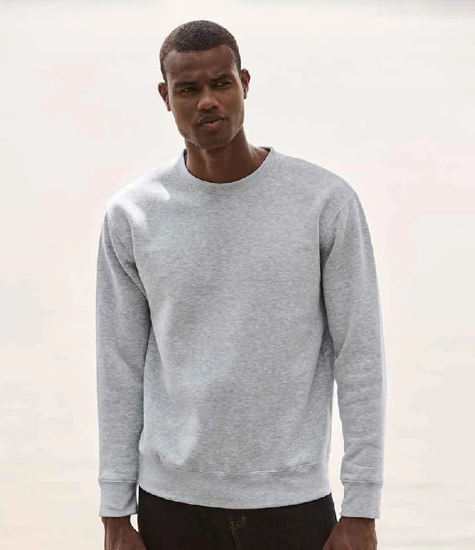 Fruit of the Loom Premium Drop Shoulder Sweatshirt | Heather Grey