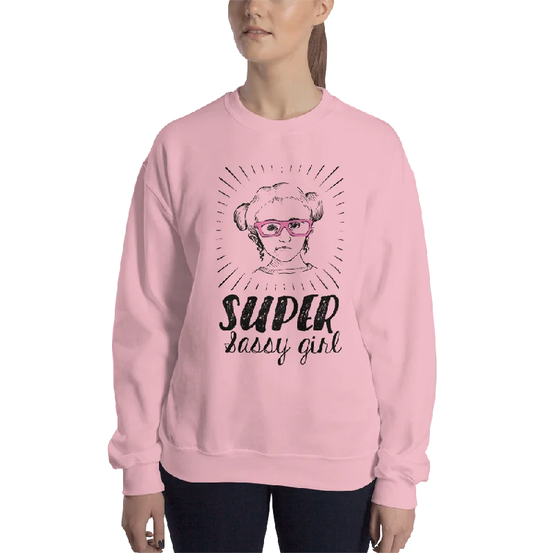 Super Sassy Girl (Esperanza - Raising Dion) Sweatshirt Light Colors