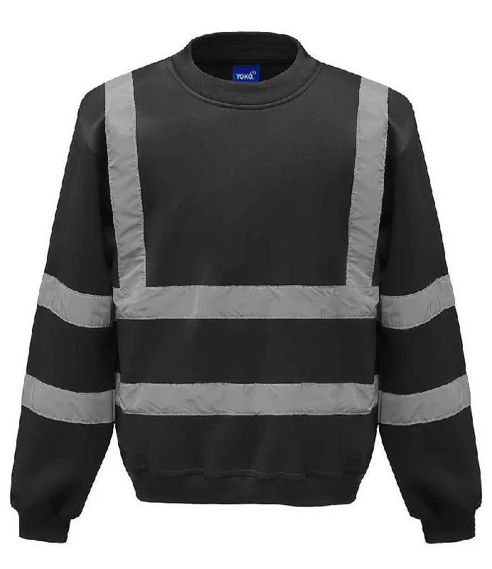 Yoko Hi-Vis Sweatshirt | Black