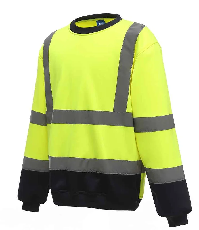 Yoko Hi-Vis Sweatshirt | Yellow/Navy