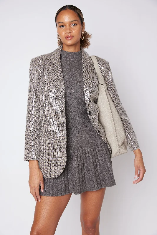 Beth Sequin Oversized Blazer