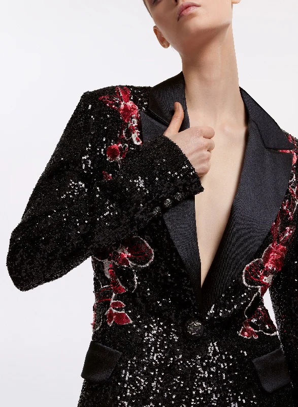 Sequin Embellished Blazer