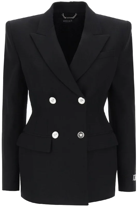 Versace Women's Hourglass Double-Breasted Blazer