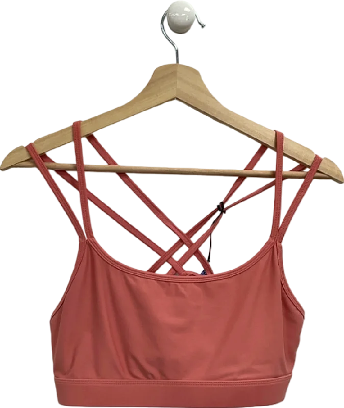 Carvico Pink Strappy Sports Bra UK L