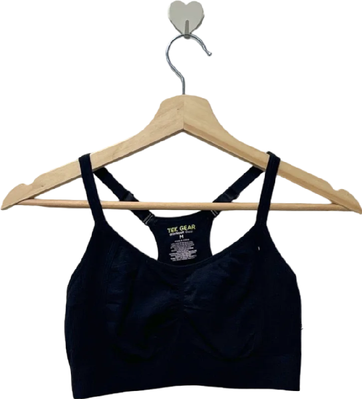 Tek Gear Black Sports Bra Medium