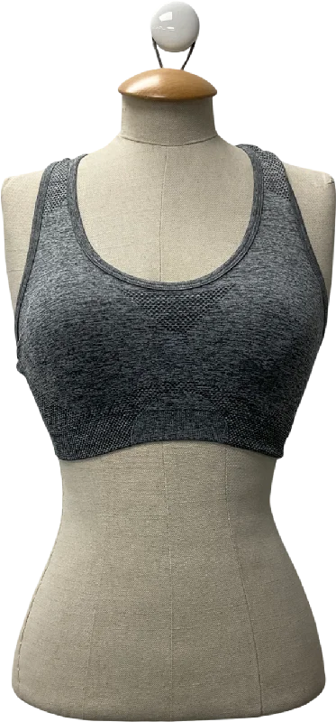 gymshark Grey Seamless Sports Bra UK XS